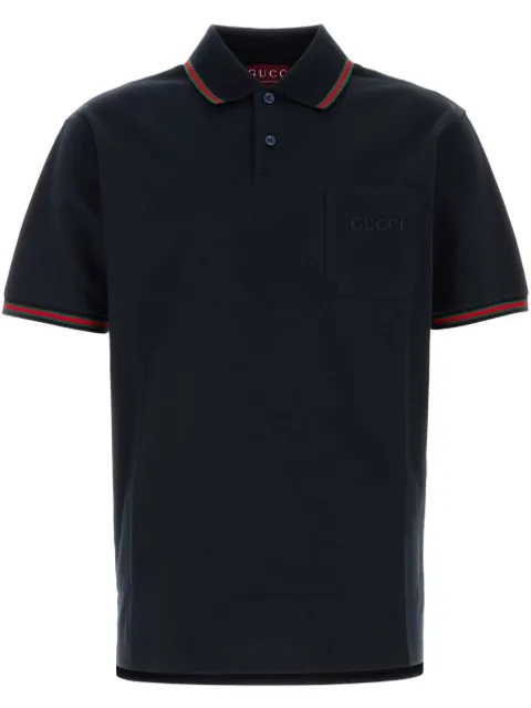 Gucci logo-embroidered polo shirt