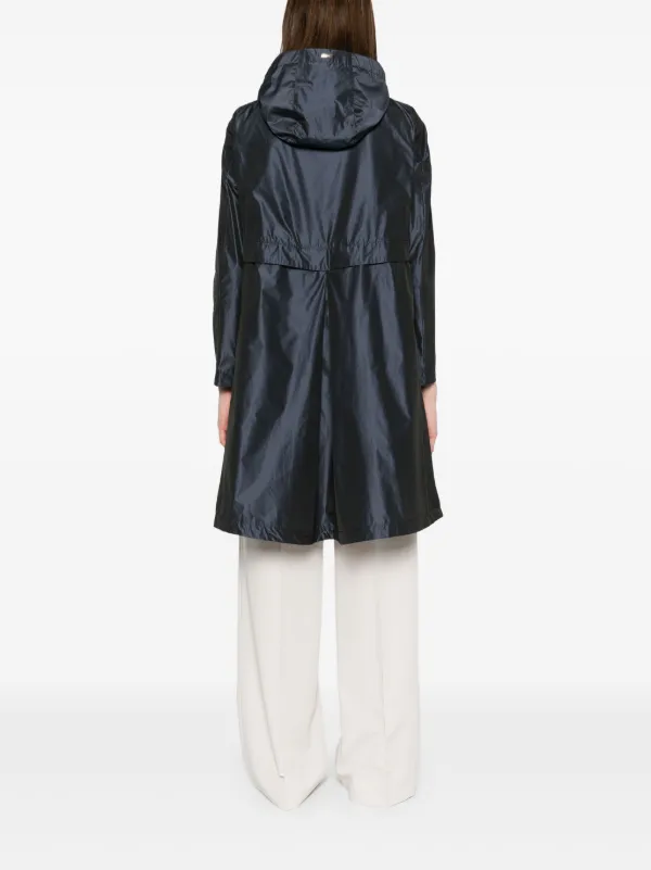 Herno フード付きレインコート Herno フーデッド レインコート | ブルー | FARFETCH JP