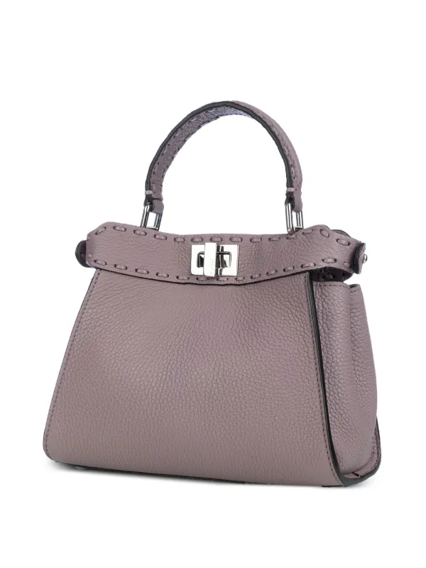 バッグ FENDI MINI PEEKABOO FENDI Mini Peekaboo Tote Bag | Purple | FARFETCH