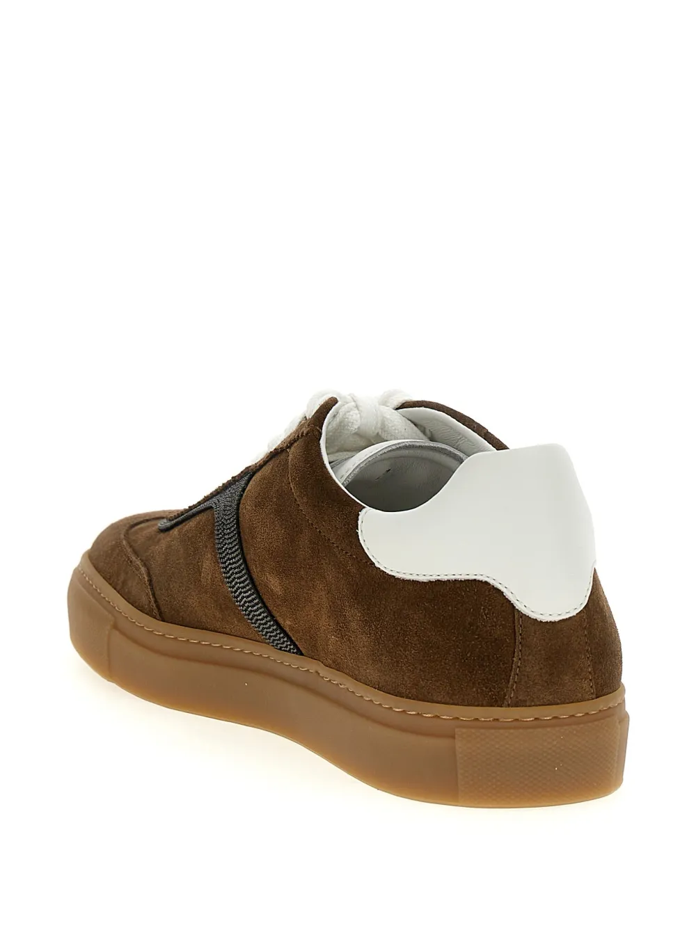 Brunello Cucinelli Monili-embellished sneakers Brown