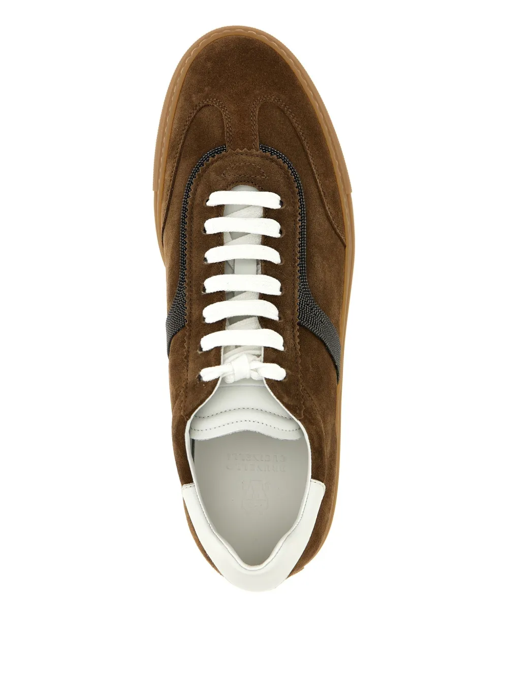 Brunello Cucinelli Monili-embellished sneakers Brown