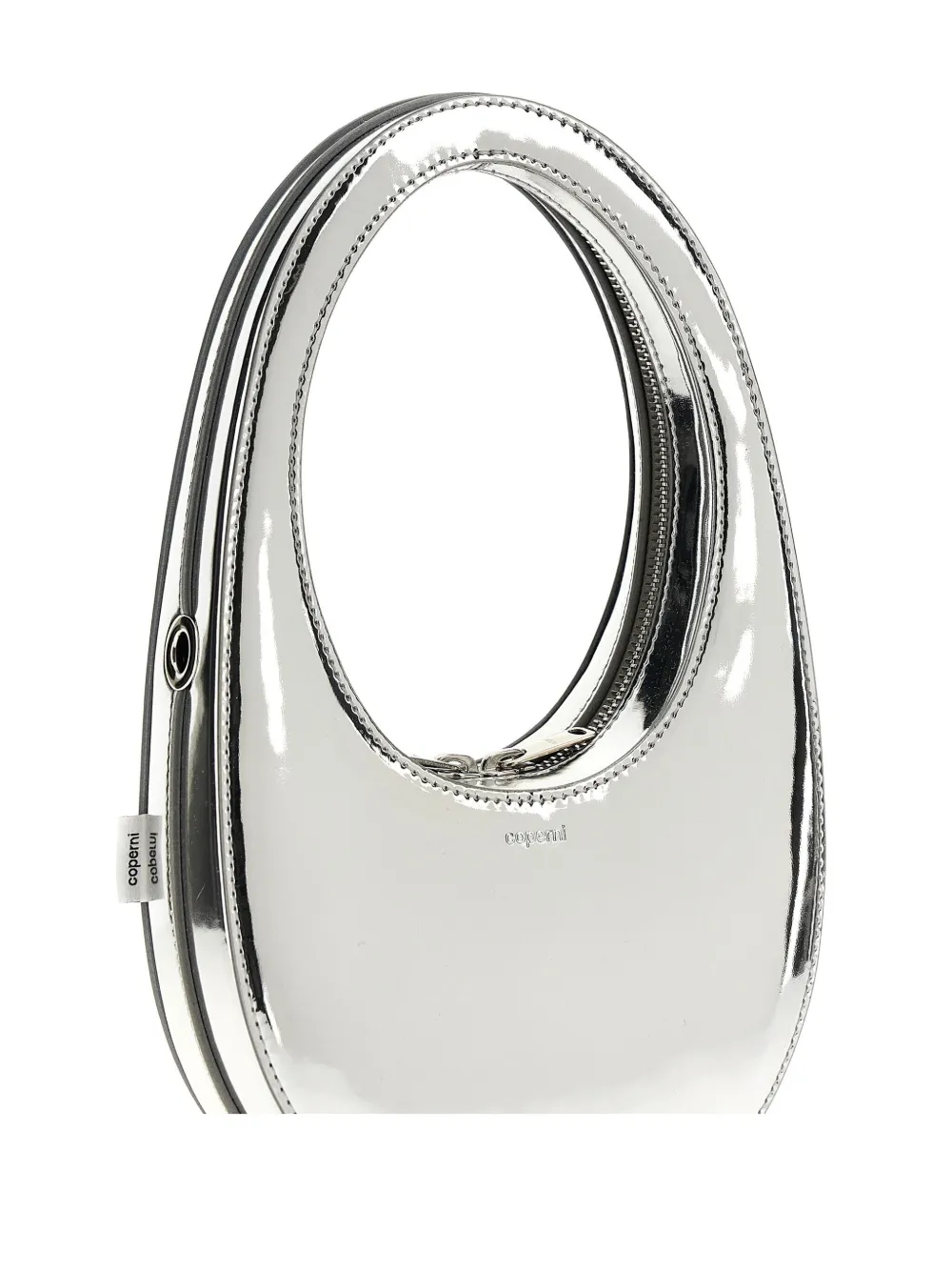 Shop Coperni Swipe Tote Bag In Silver