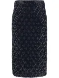 P.A.R.O.S.H. sequinned midi skirt - Blue