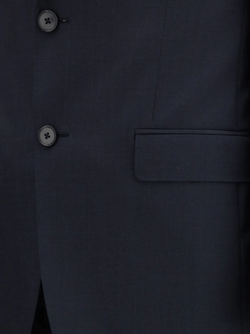 Zegna Pak met enkele rij knopen Blauw