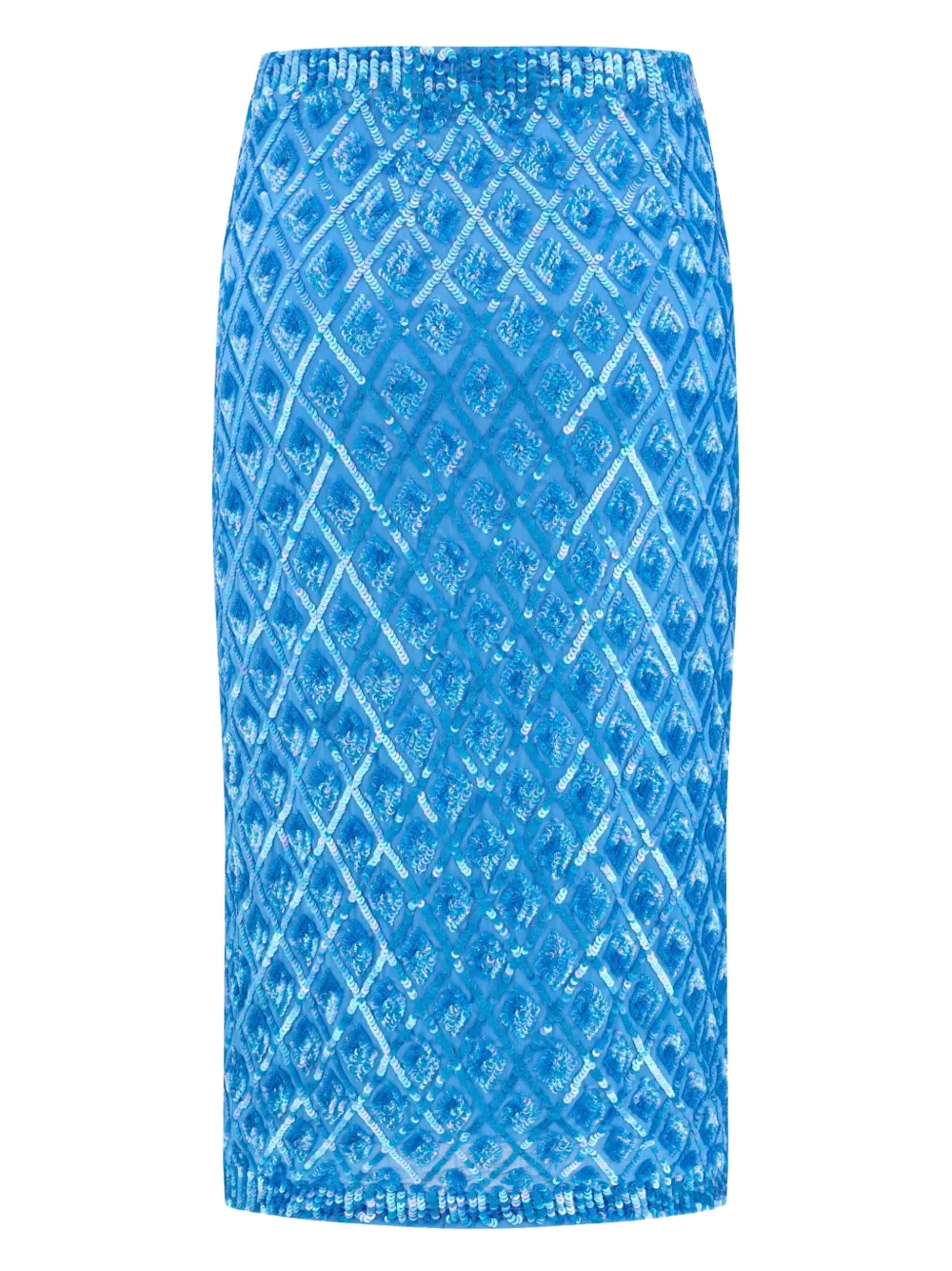 P.A.R.O.S.H. sequined midi skirt - Blauw