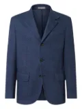 Corneliani herringbone three-button jacket - Blue