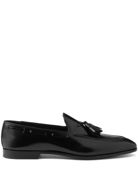 Prada brushed-leather loafers