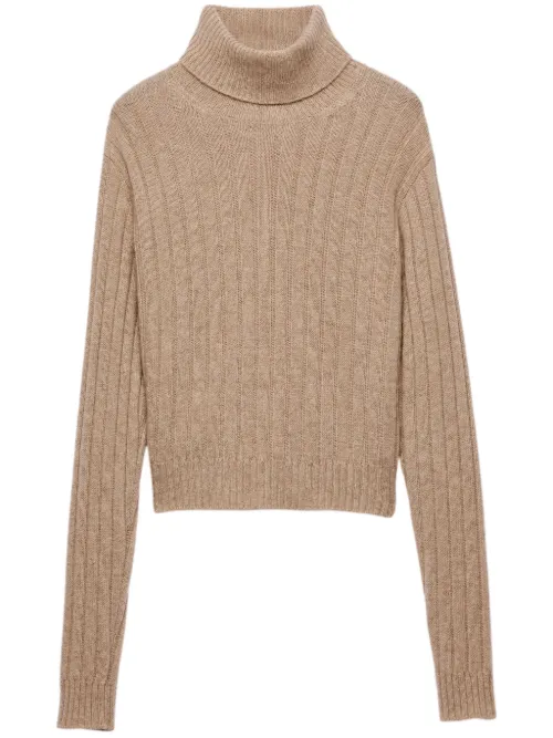 Pull Re-Cashmere à col roulé - Prada - Modalova
