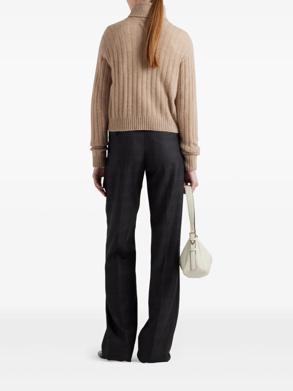 Prada Re-Cashmere coltrui Beige