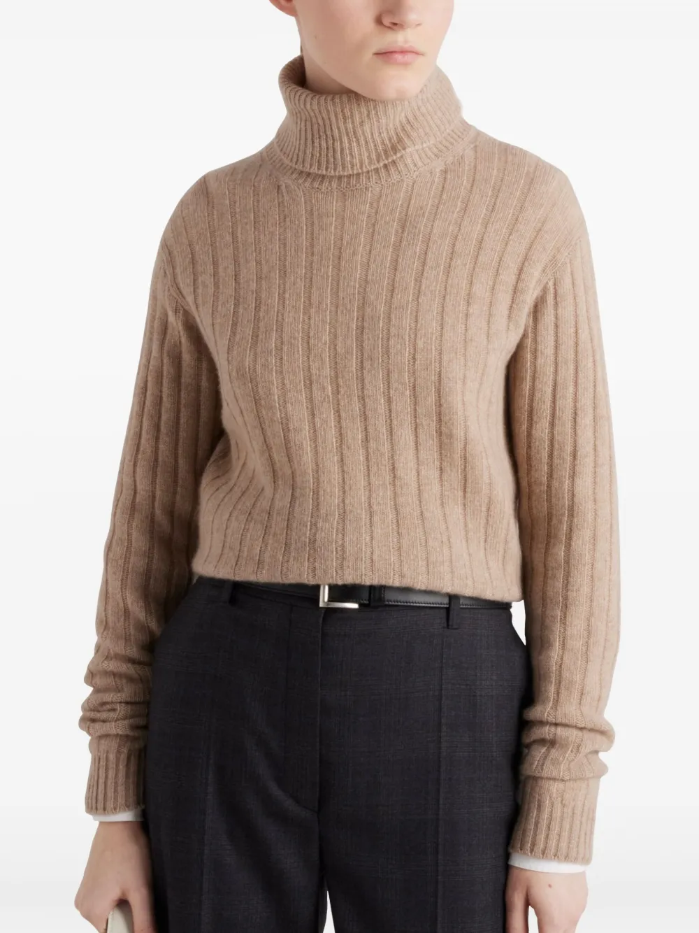 Prada Re-Cashmere coltrui Beige