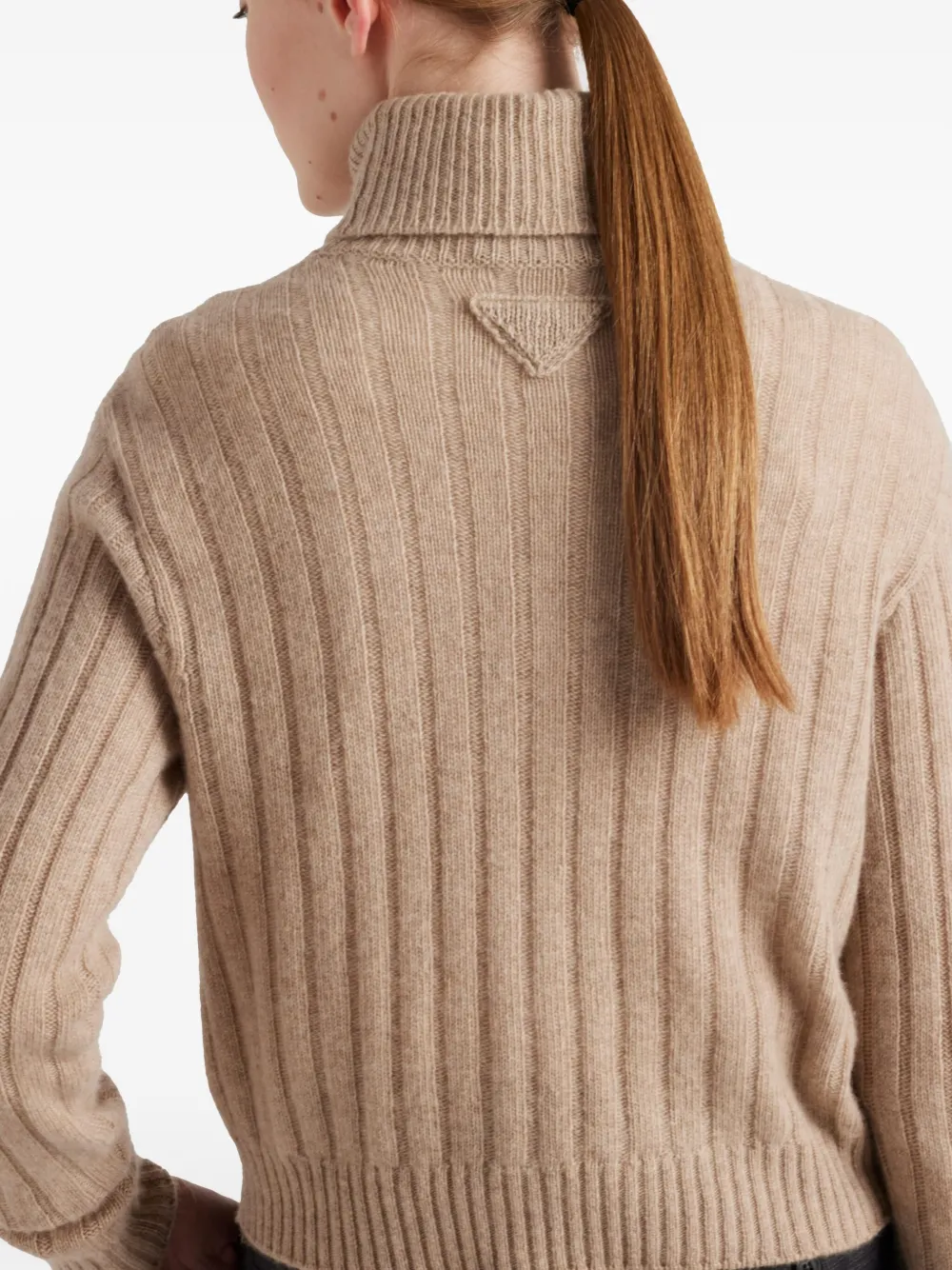 Prada Re-Cashmere coltrui Beige