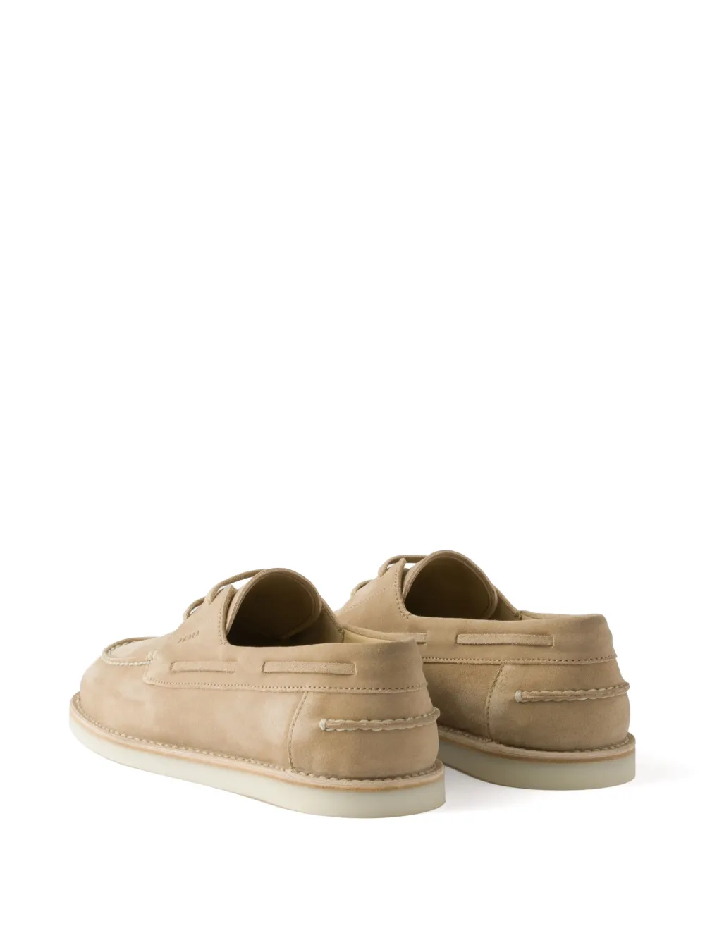 Prada bleached suede shoes Neutrals