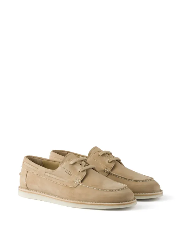 Prada ブリーチ スエードシューズ | ニュートラル | FARFETCH JP