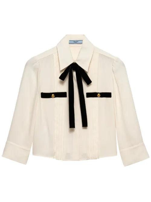 Blouse à design plissé - Prada - Modalova