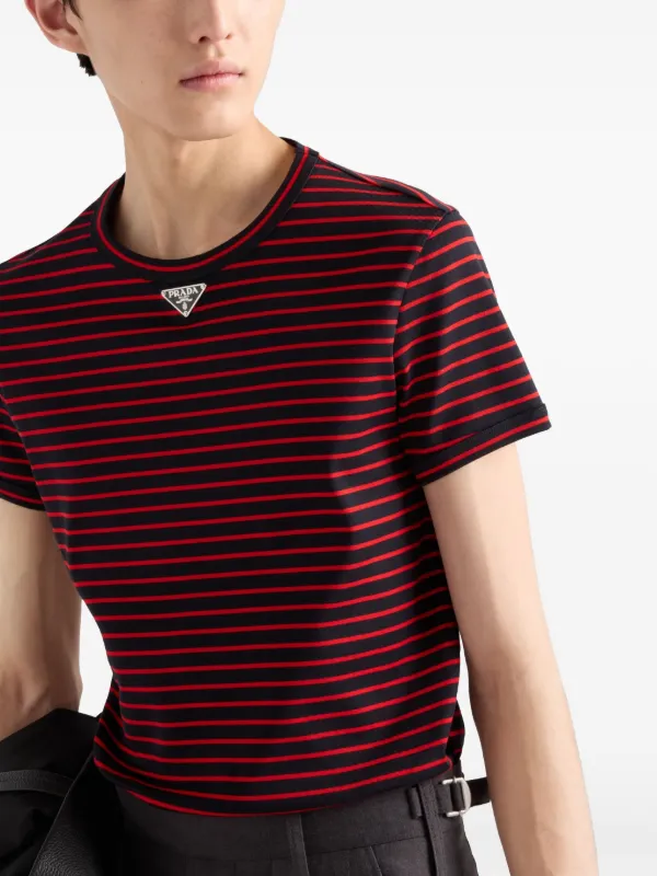 Prada Cotton T-shirt | Red | FARFETCH AU