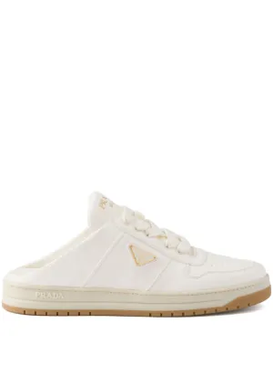 Prada Downtown Nappa Leather Sneakers | White | FARFETCH