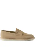 Prada bleached-suede loafers - Neutrals