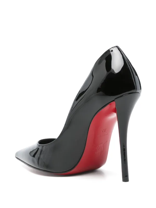 Christian Louboutin｜Miss Z 100mm ブラックレザーブーツ Miss Z - 100 mm Pumps - Patent calf leather - Black - Women