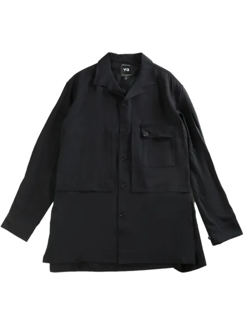 Y-3 Rayon twill shirt - Noir - Y-3 - Modalova