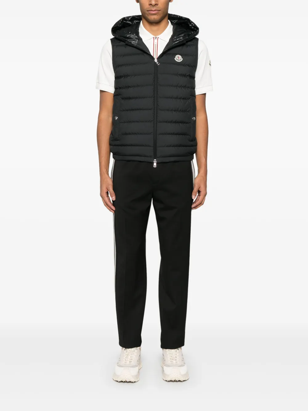 Moncler straight-leg track pants - Zwart