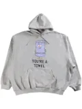 VETEMENTS graphic-print hoodie - Grey