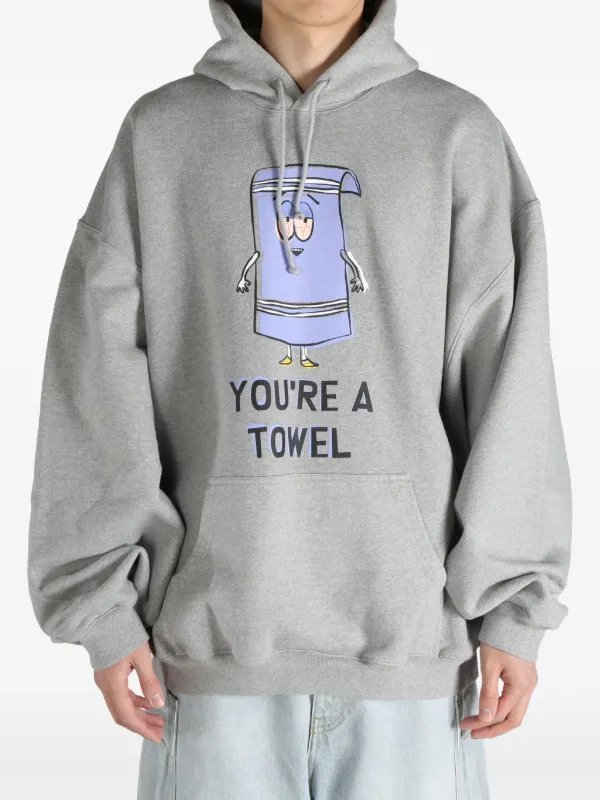 VETEMENTS graphic-print Hoodie | Grey | FARFETCH