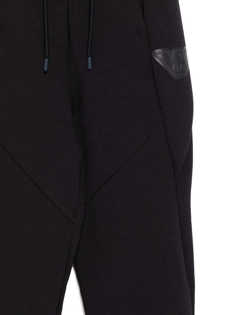 Emporio Armani Kids Broek met logopatch Blauw