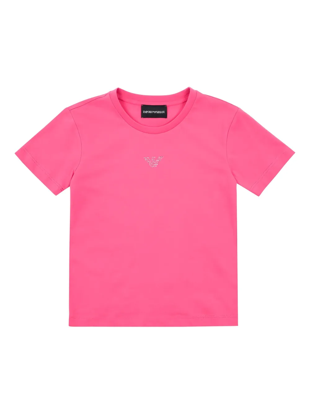 Emporio Armani Kids embellished T-shirt | Pink | Image 1