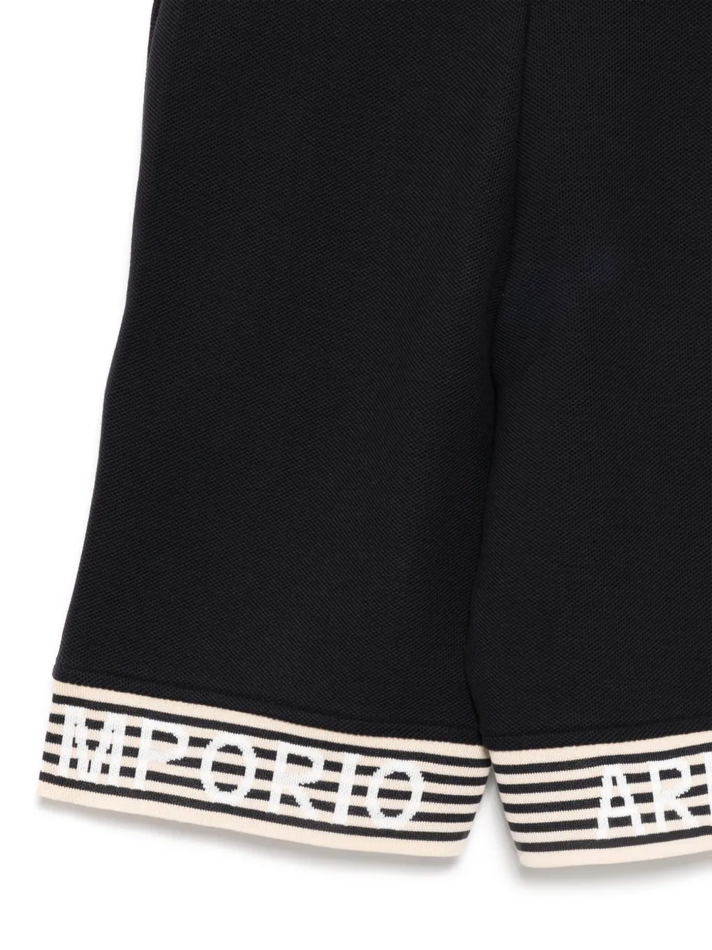 Emporio Armani Kids Katoenen shorts Blauw