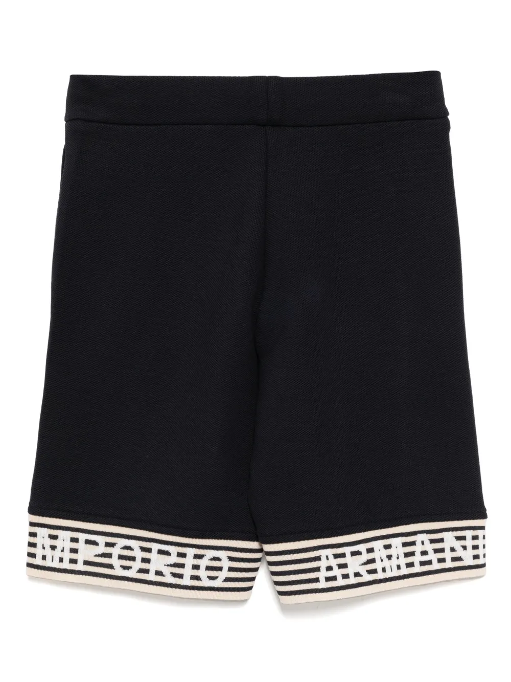 Emporio Armani Kids Katoenen shorts Blauw
