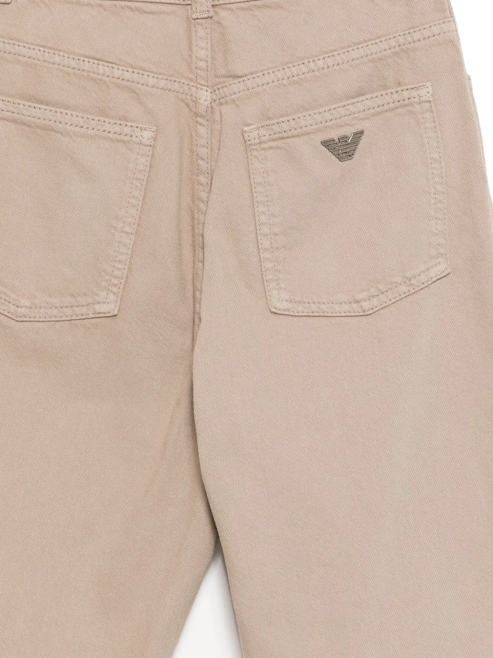 Emporio Armani Kids Katoenen broek Bruin
