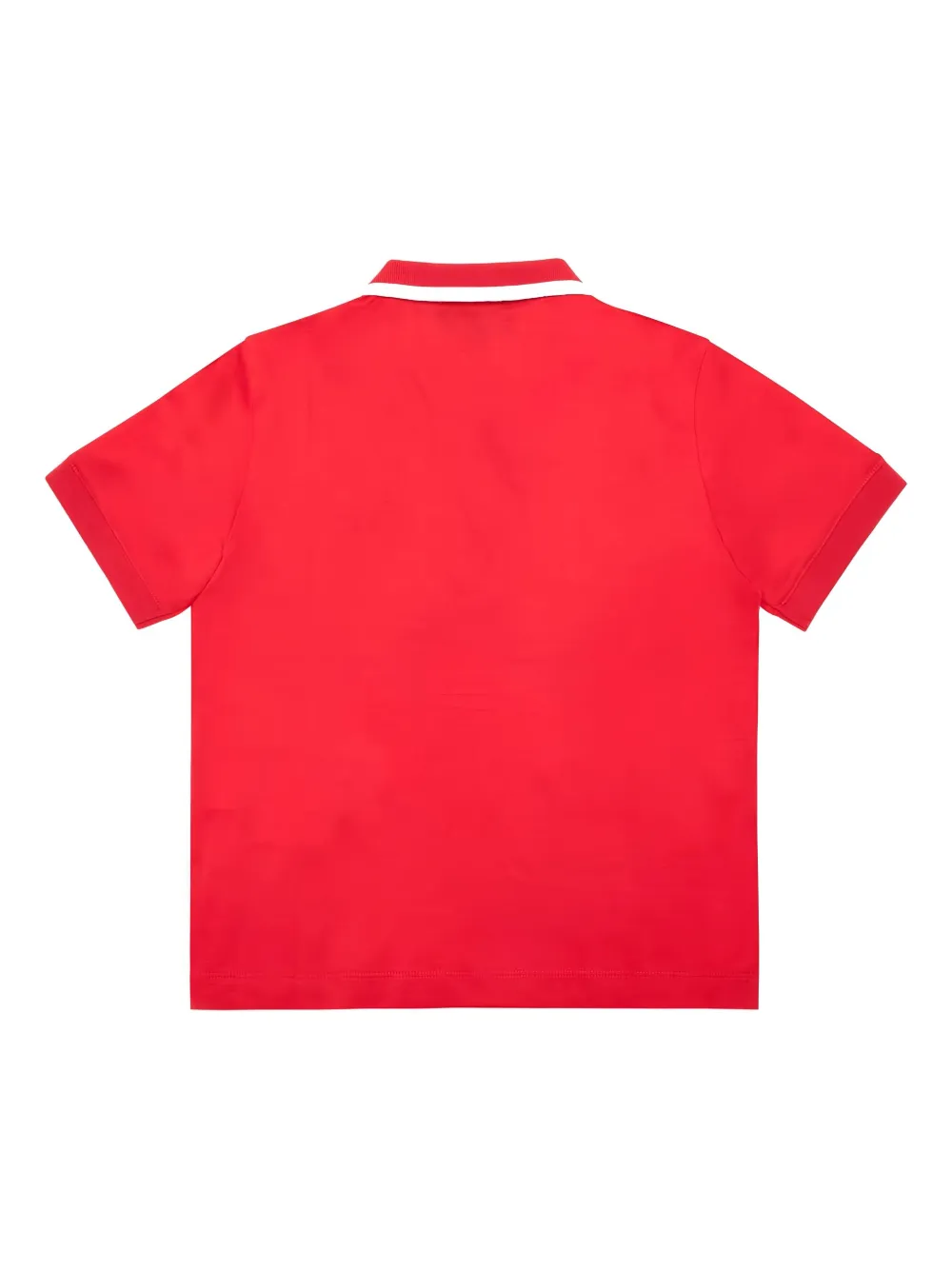 Emporio Armani Logo-embroidered Polo Shirt In Red