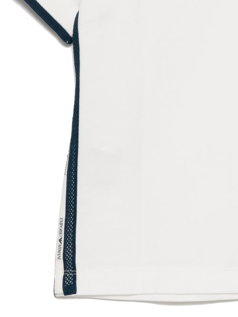 Emporio Armani Kids Katoenen poloshirt Wit