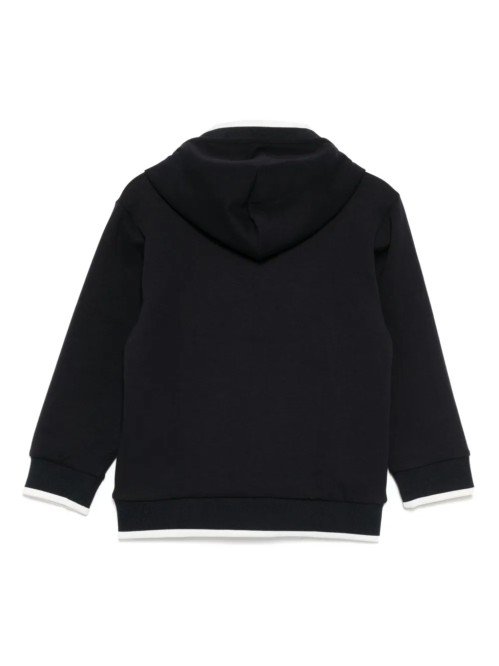 Image 2 of Emporio Armani Kids logo-embroidered hoodie