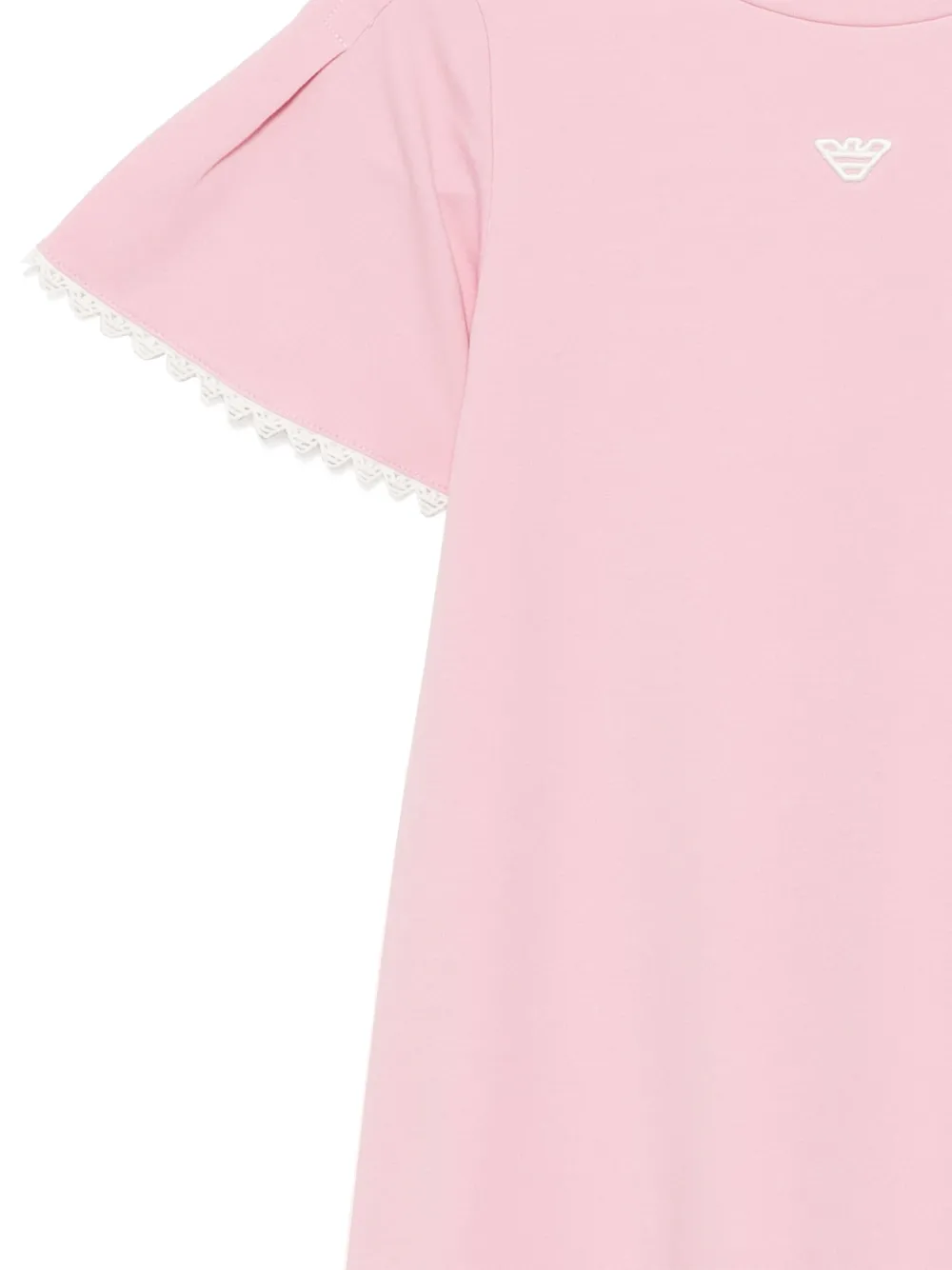 Emporio Armani Kids Jurk met geborduurd logo Roze