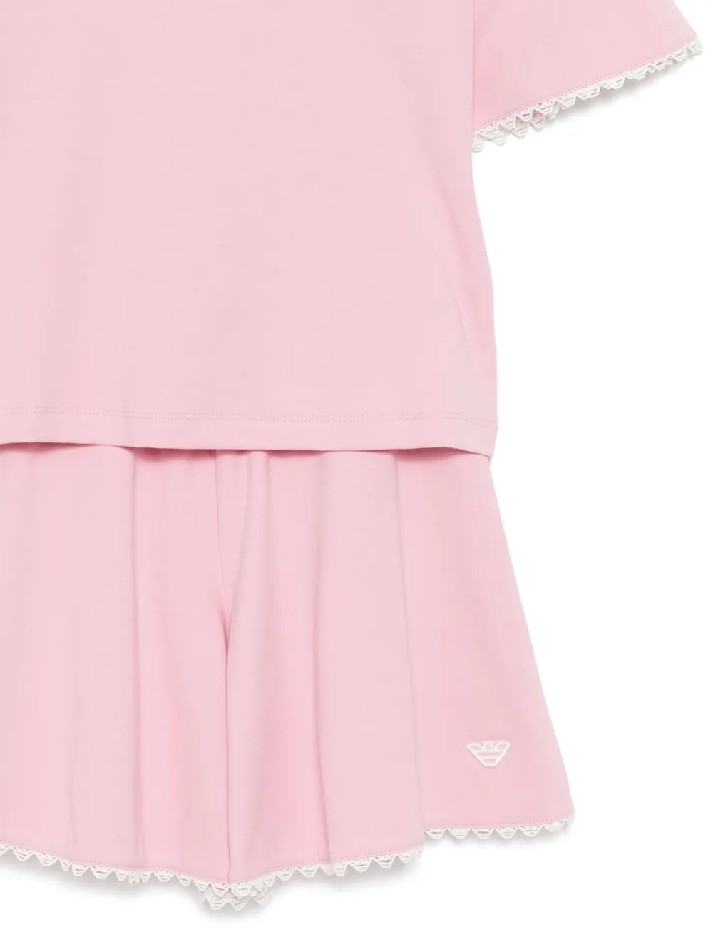 Emporio Armani Kids Trainingspak met geborduurd logo Roze