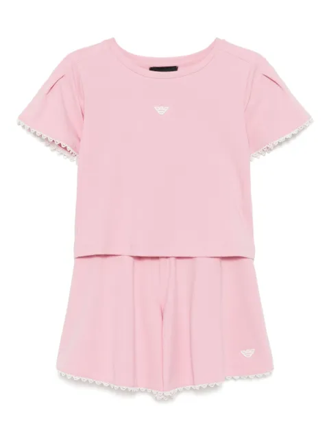 Emporio Armani Kids traje deportivo con logo bordado