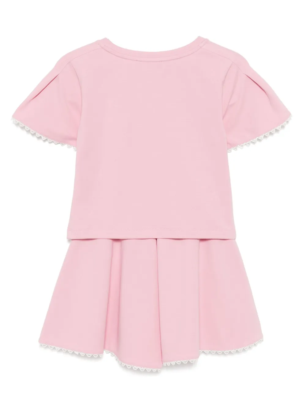 Emporio Armani Kids Trainingspak met geborduurd logo Roze