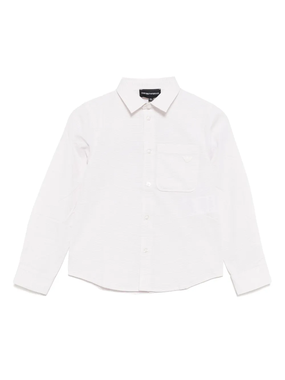 Emporio Ar i Kids Shirt met lange mouwen Beige