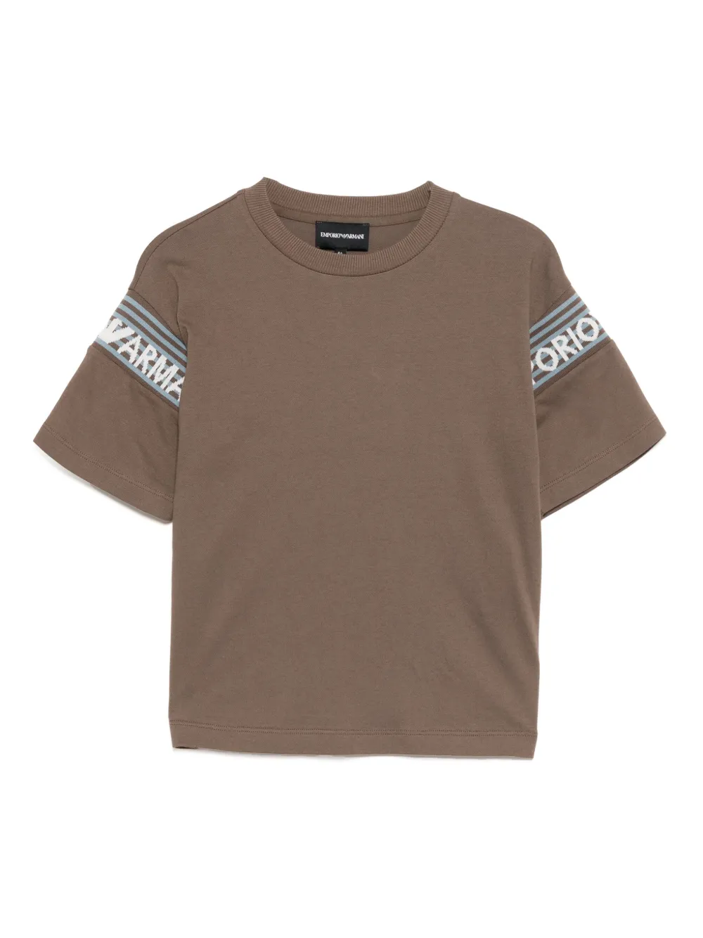 Emporio Armani Kids crew-neck T-shirt | Brown | Image 1