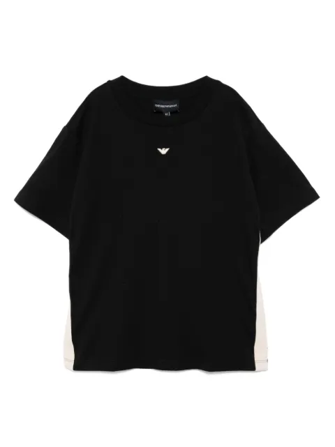 Emporio Armani Kids تيشيرت مطرز بشعار الماركة