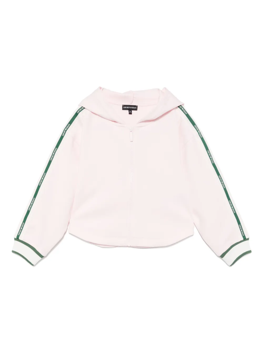 Emporio Ar i Kids Hoodie met rits Roze