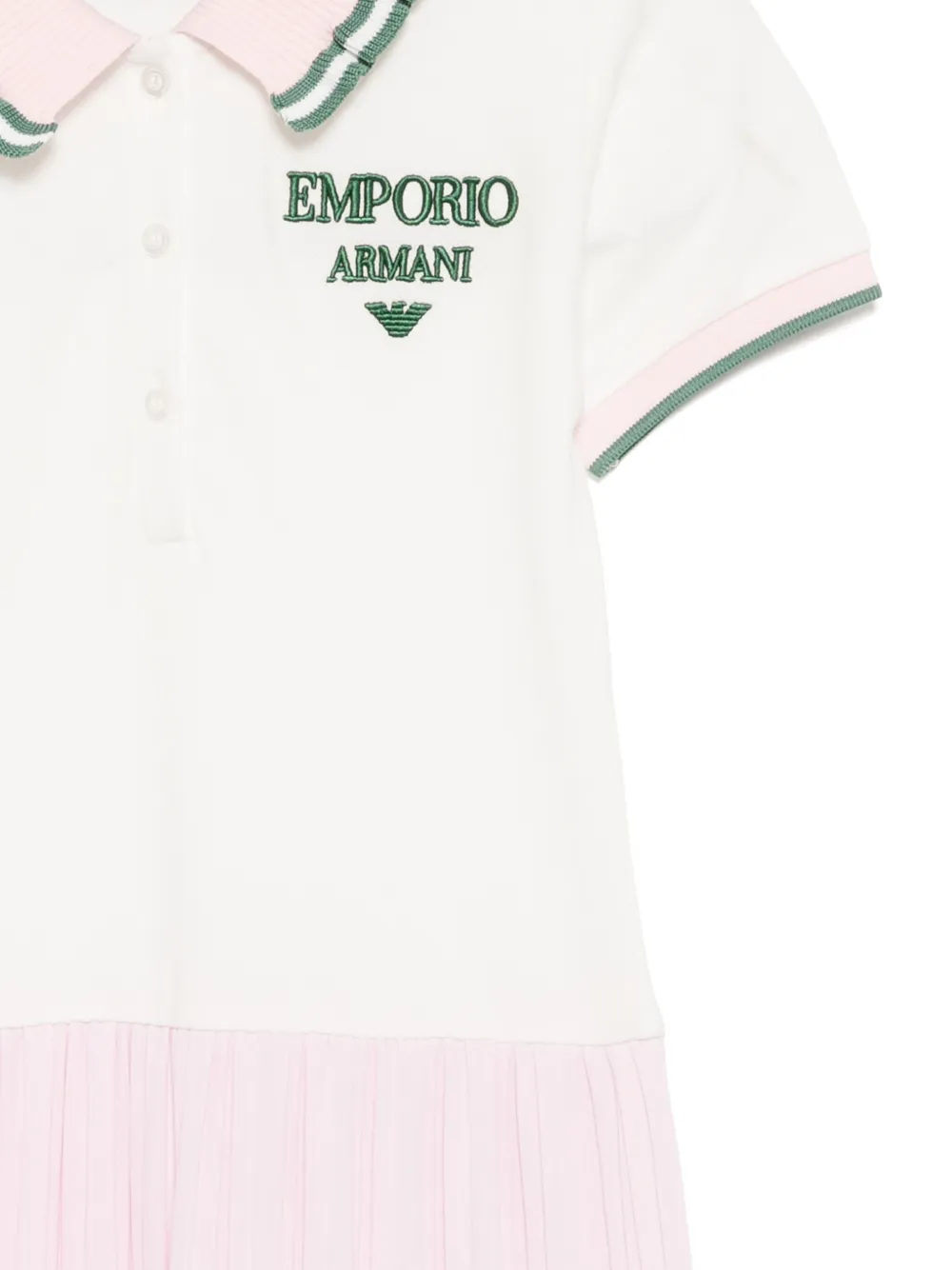 Emporio Armani Kids Jurk met geborduurd logo Roze