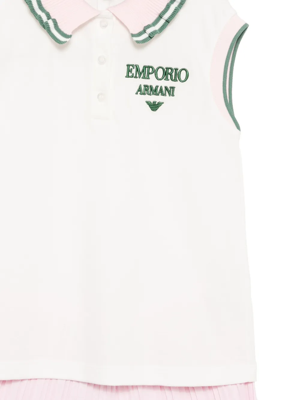 Emporio Armani Kids Shorts met geborduurd logo Wit