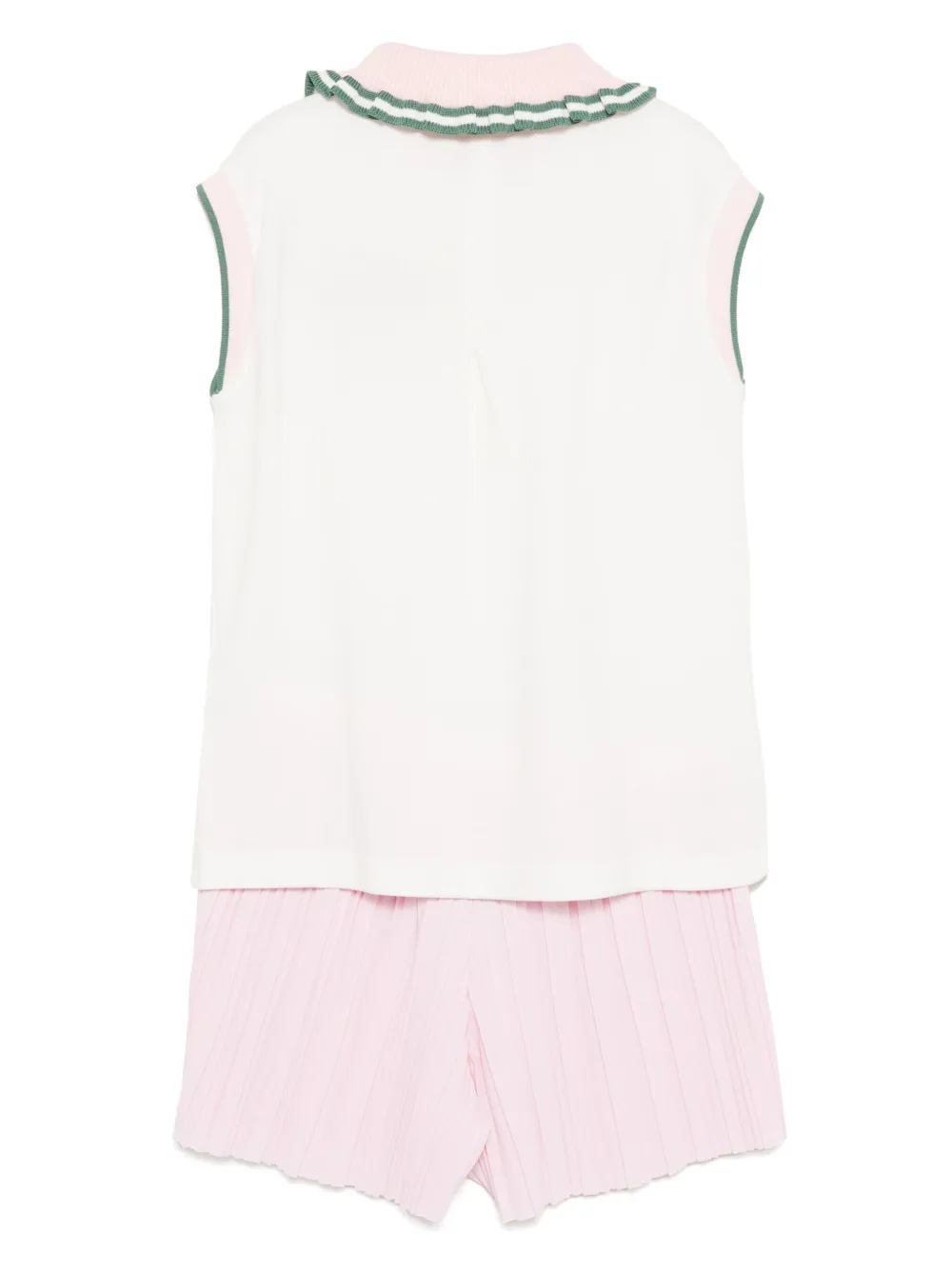 Emporio Armani Kids Shorts met geborduurd logo Wit