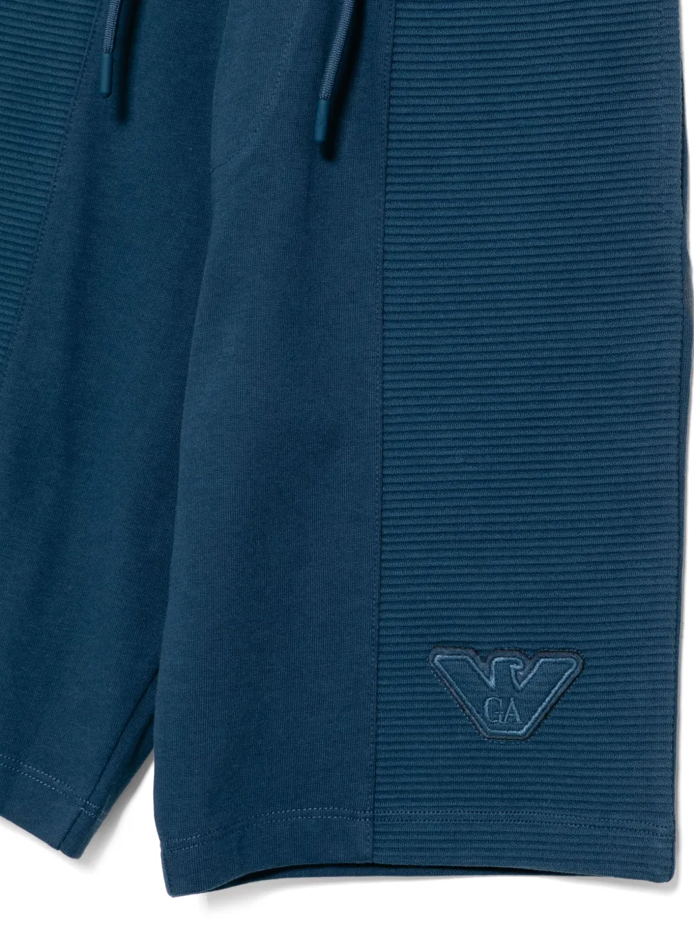 Emporio Armani Kids Shorts met logopatch Blauw