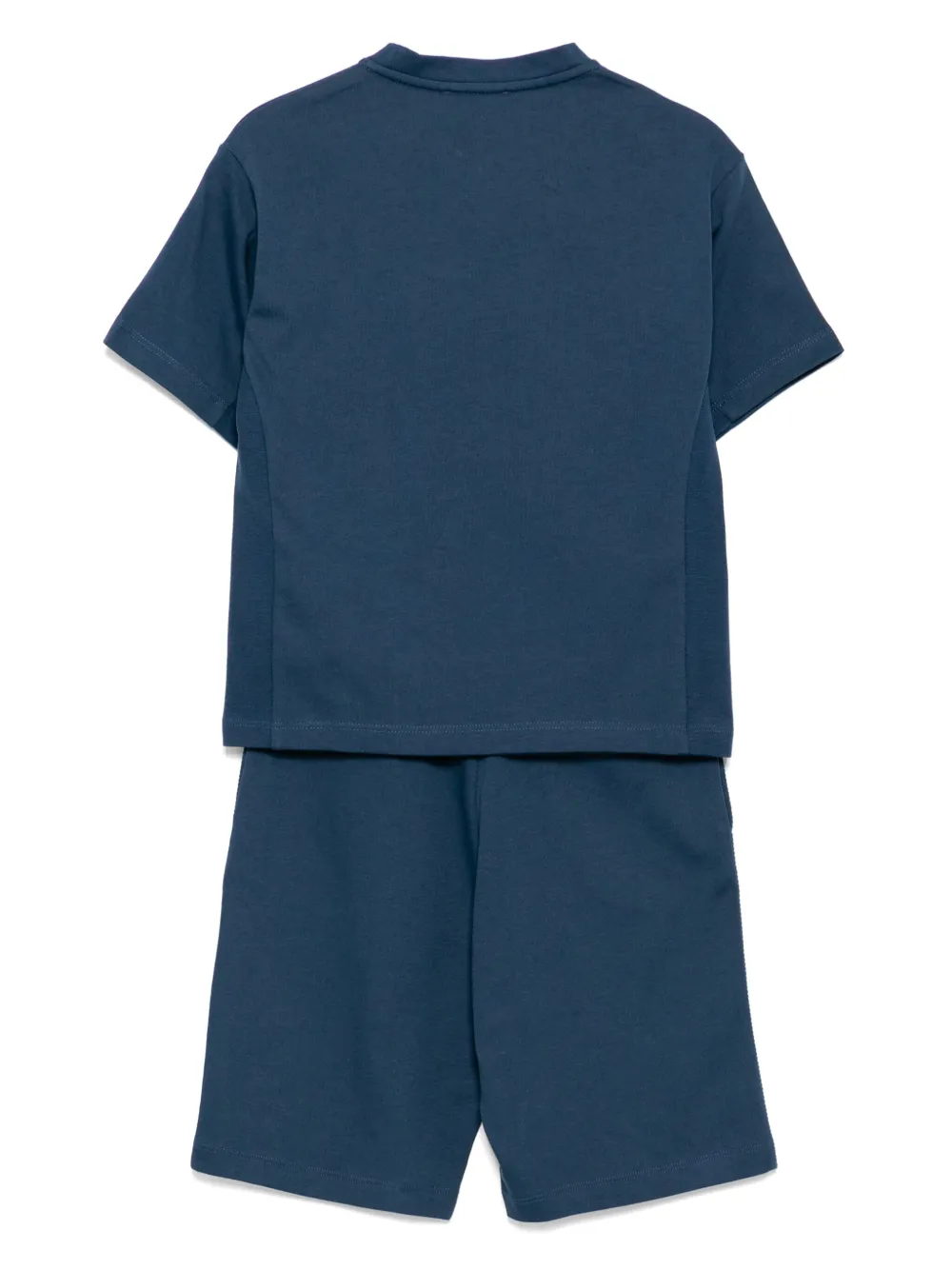 Emporio Armani Kids Shorts met logopatch Blauw