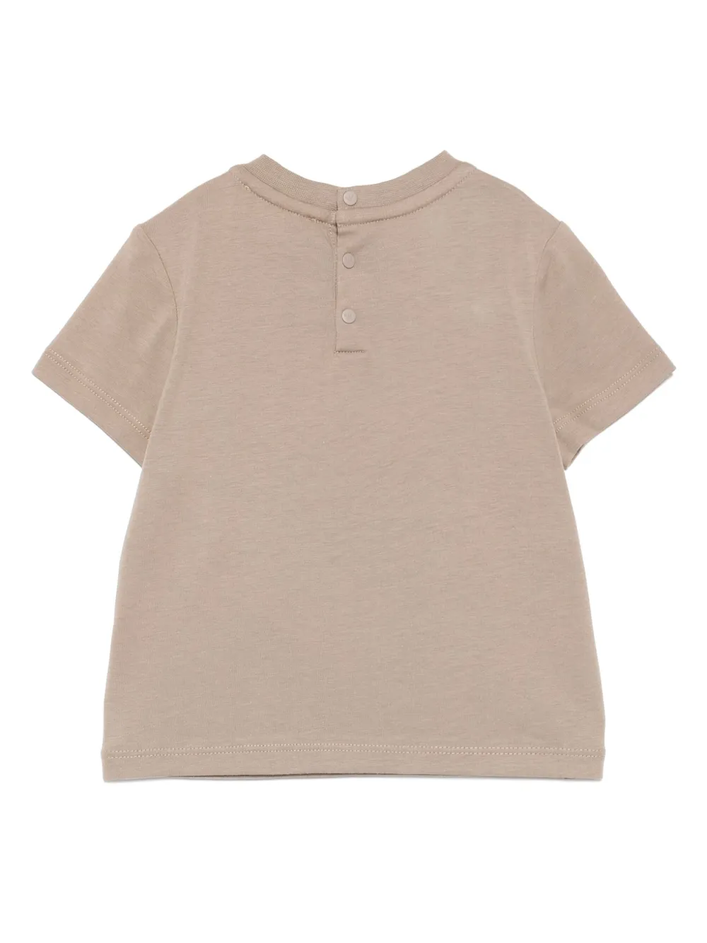 Emporio Armani Kids T-shirt met grafische print Bruin