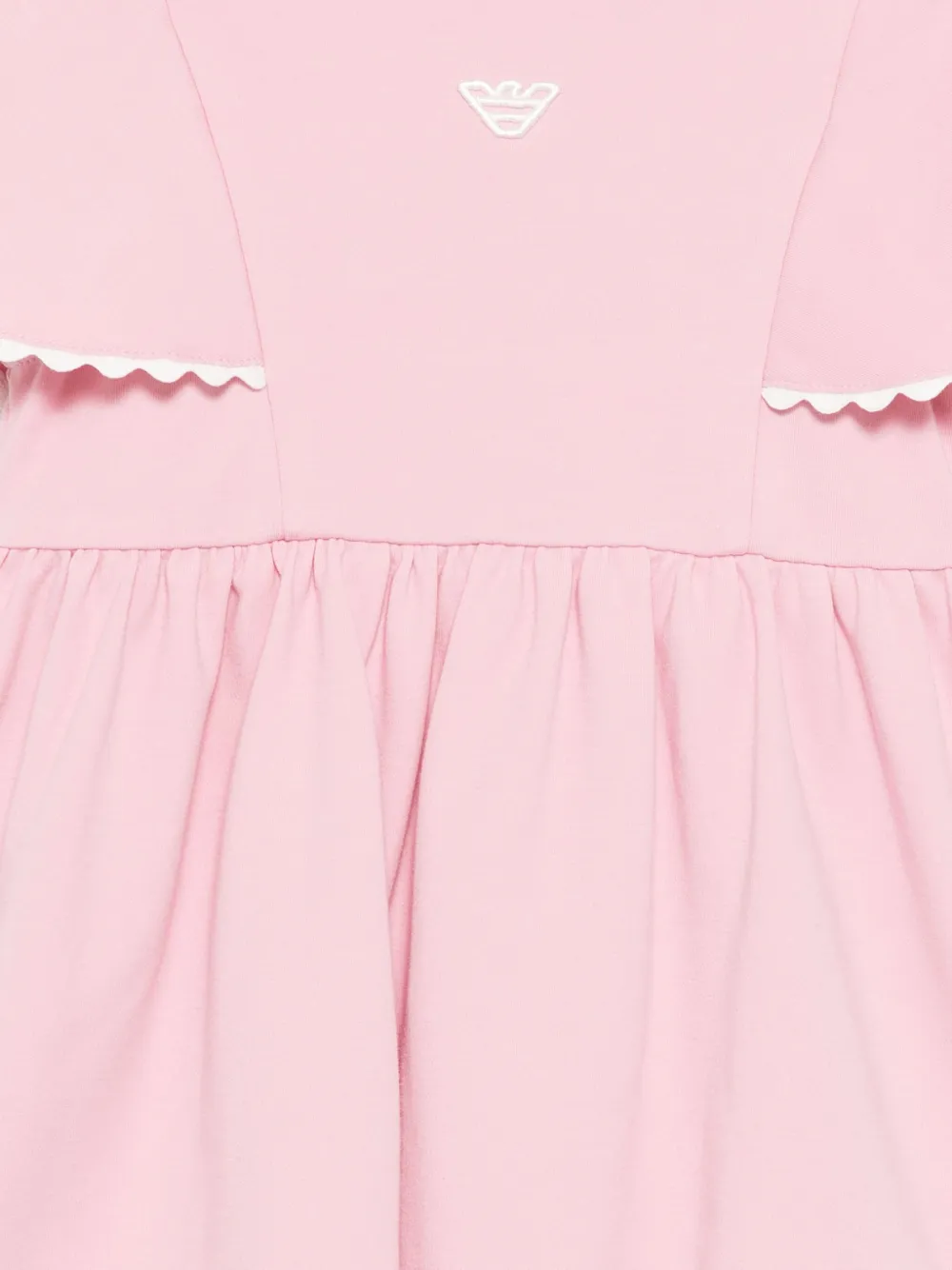 Emporio Armani Kids Jurk met logopatch Roze