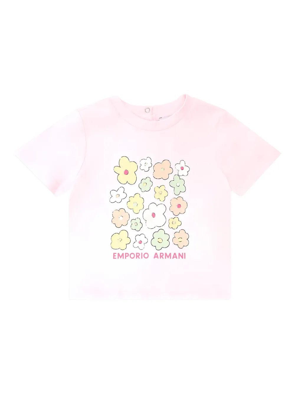 Emporio Armani Kids floral-print T-shirt | Pink | Image 1
